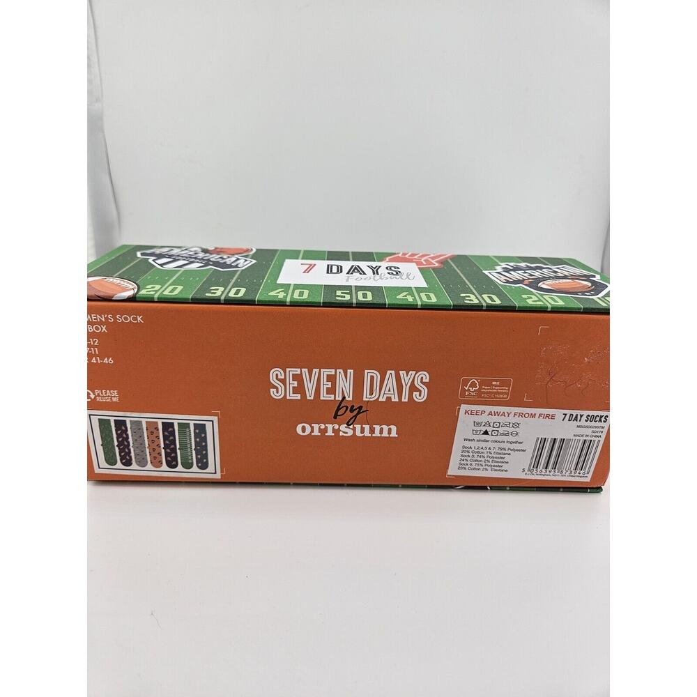 7 Days Football Socks Brand  Men 8-12 - Picture 4 of 5